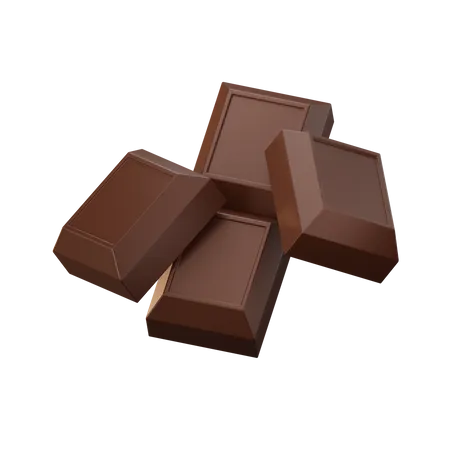 Chocolate Cube  3D Icon