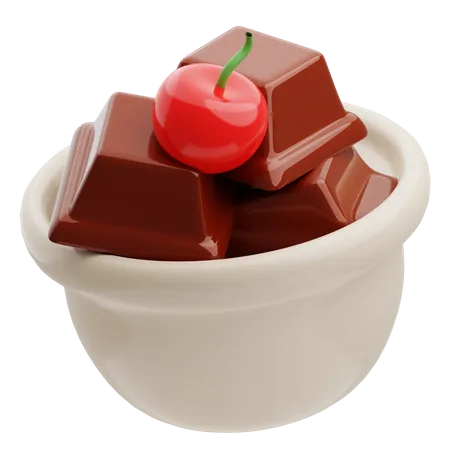 Chocolate Cup  3D Illustration