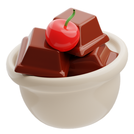 Chocolate Cup  3D Illustration