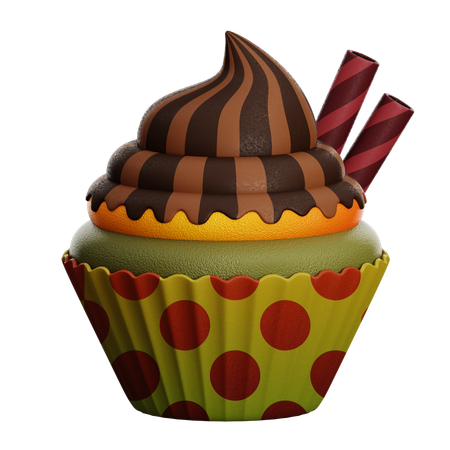 CHOCOLATE CUPCAKE  3D Icon