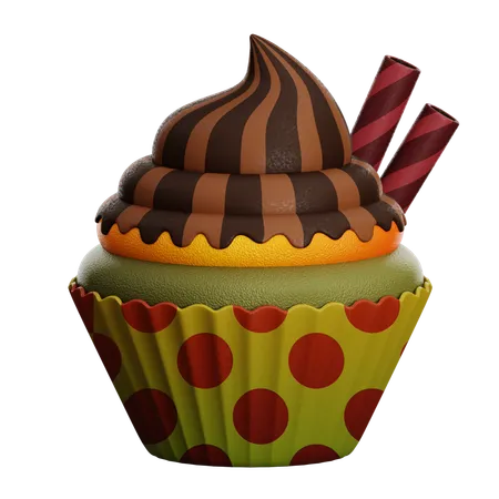 CHOCOLATE CUPCAKE  3D Icon