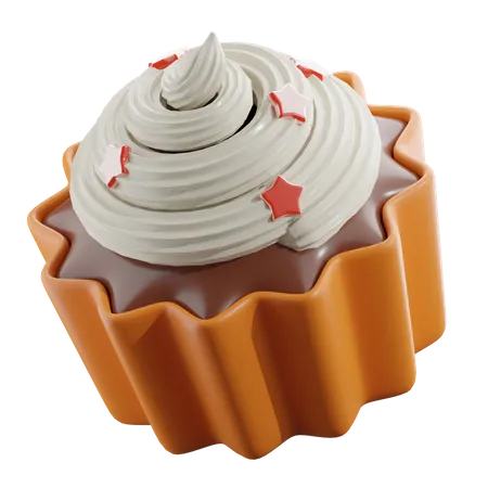 Chocolate Cupcake  3D Icon