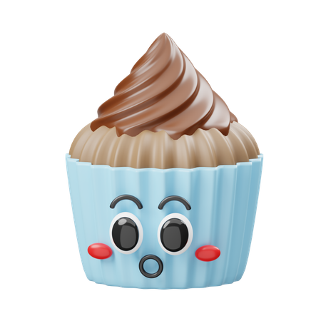 Chocolate Cupcake  3D Icon