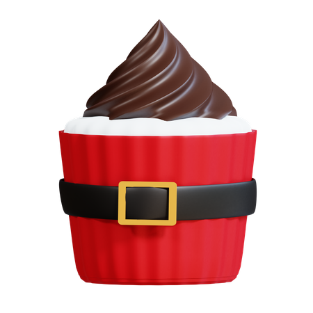Chocolate Cupcake 3D Icon