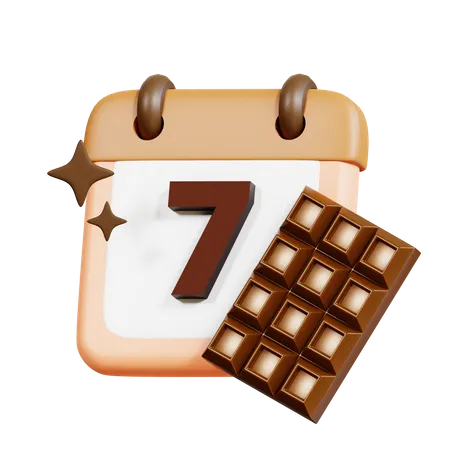 Chocolate Day 3 D Icon Pack 3D Icon