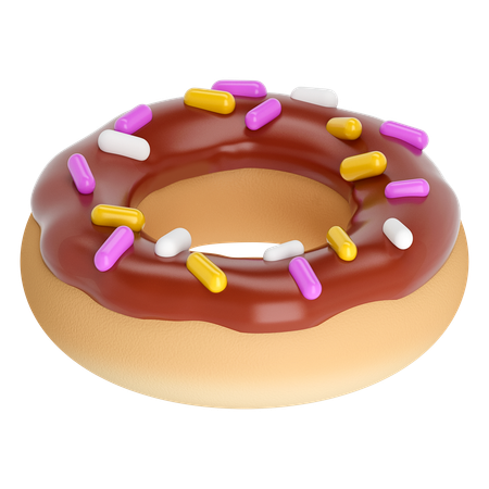 Chocolate-donut  3D Icon