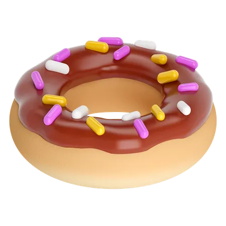 Chocolate-donut  3D Icon