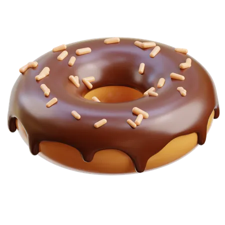 Chocolate donut  3D Icon