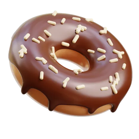 Chocolate donut  3D Icon