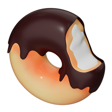 Chocolate Donut  3D Icon