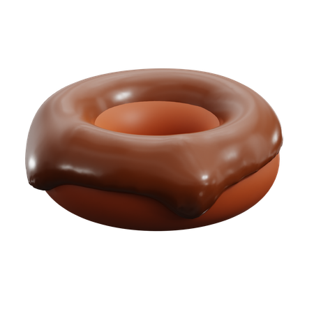 Chocolate Donut  3D Icon