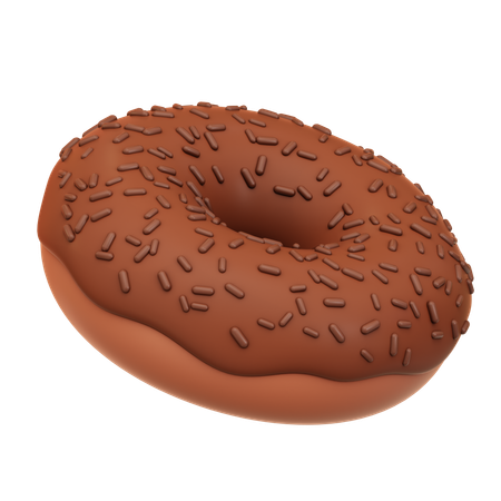 Chocolate Donut  3D Icon