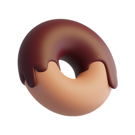 Chocolate Donut  3D Icon