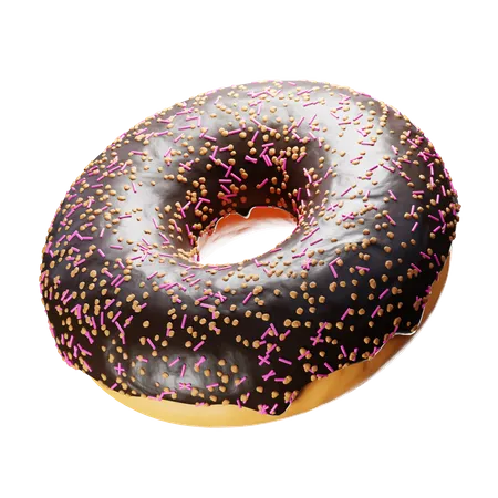 Chocolate Donut  3D Icon