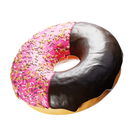 Chocolate Donut  3D Icon