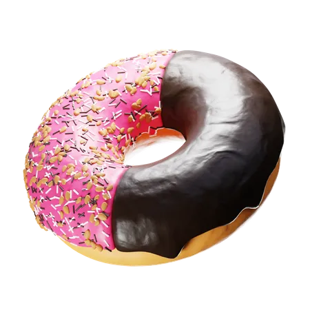 Chocolate Donut  3D Icon