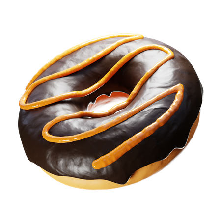 Chocolate Donut  3D Icon