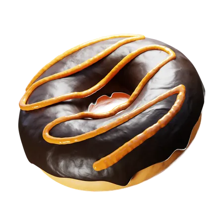 Chocolate Donut  3D Icon