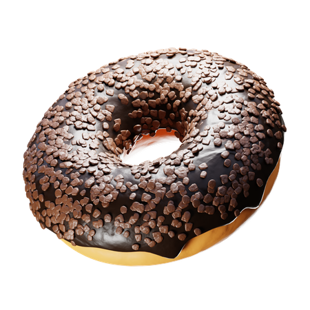 Chocolate Donut  3D Icon