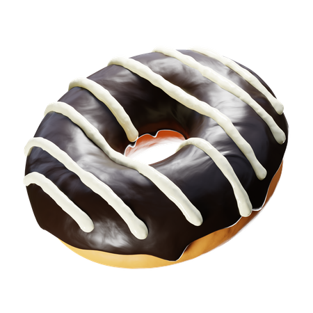 Chocolate Donut  3D Icon