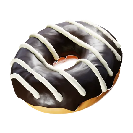 Chocolate Donut  3D Icon