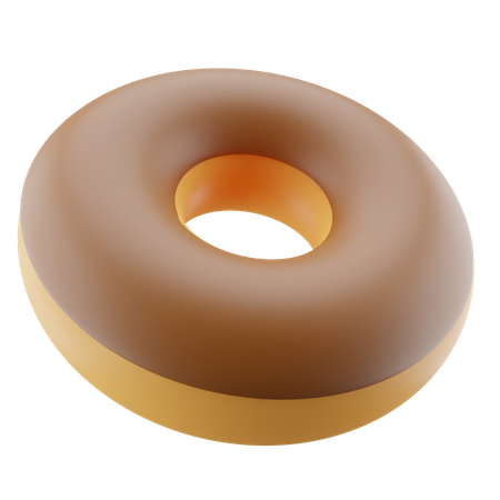 Chocolate Donut  3D Icon