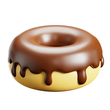 Chocolate Donut  3D Icon