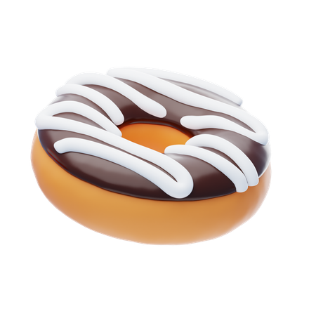 Chocolate Donut  3D Icon