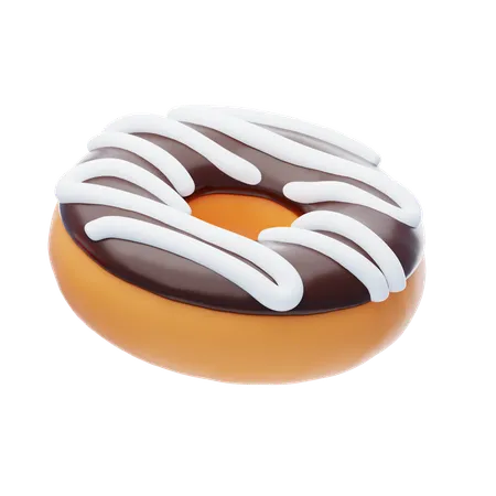 Chocolate Donut  3D Icon