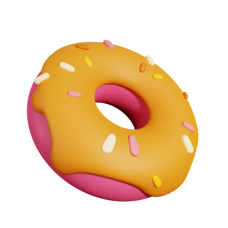 Chocolate Donut  3D Illustration