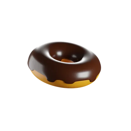 Chocolate Donuts 3 D Render Isolated Images 3D Icon