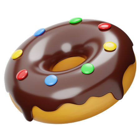 Chocolate Donuts  3D Icon