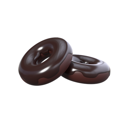 Chocolate Donuts  3D Icon