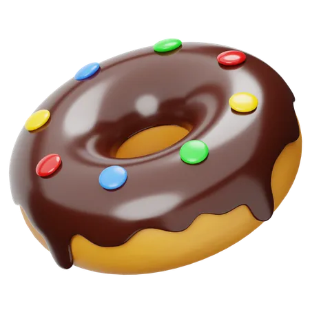 Chocolate Donuts  3D Icon