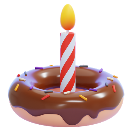초콜릿 도넛  3D Icon