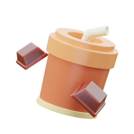 Chocolate Drink Cup  3D Icon