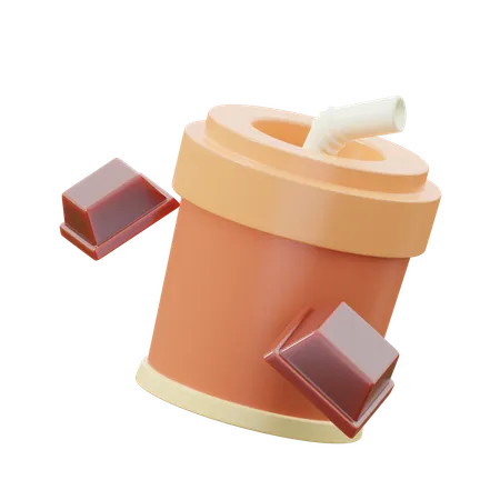 Chocolate Drink Cup  3D Icon