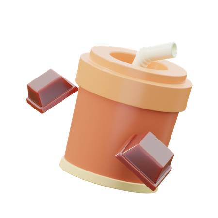 Chocolate Drink Cup  3D Icon