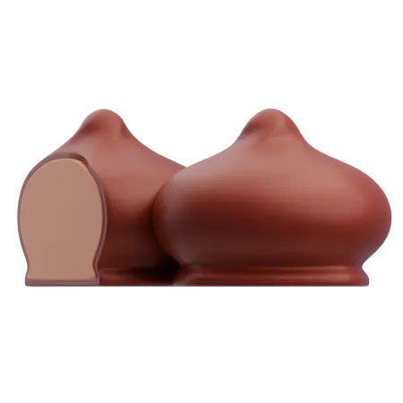 Chocolate Dumpling  3D Icon