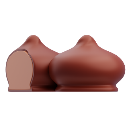 Chocolate Dumpling  3D Icon