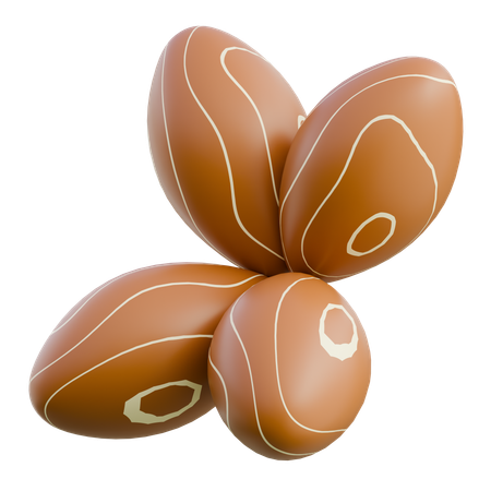 Chocolate Easter Eggs Decoration  3D Icon