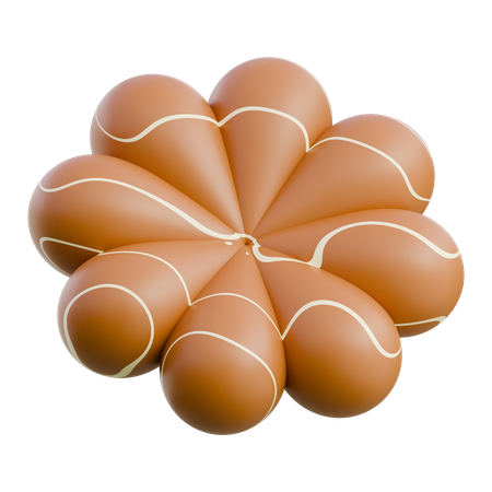 Chocolate Easter Eggs Display  3D Icon