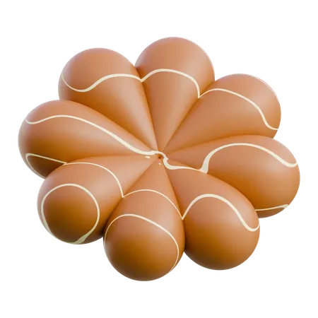 Chocolate Easter Eggs Display  3D Icon