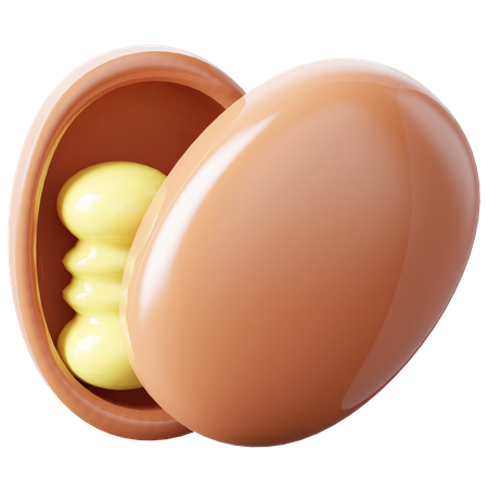 Chocolate Egg  3D Icon