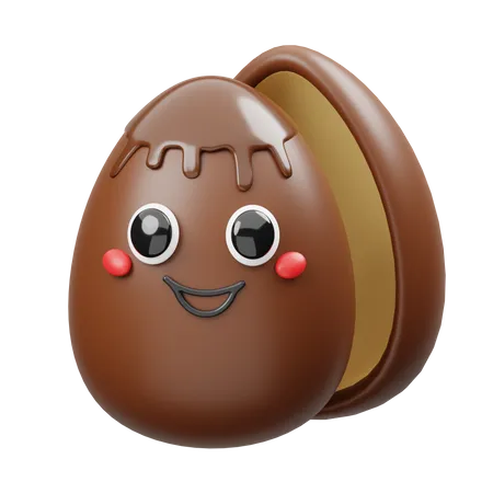 Chocolate Egg  3D Icon