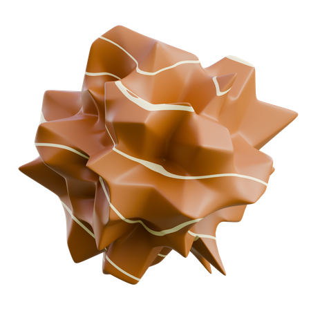 Chocolate Flavored Dessert Garnish  3D Icon