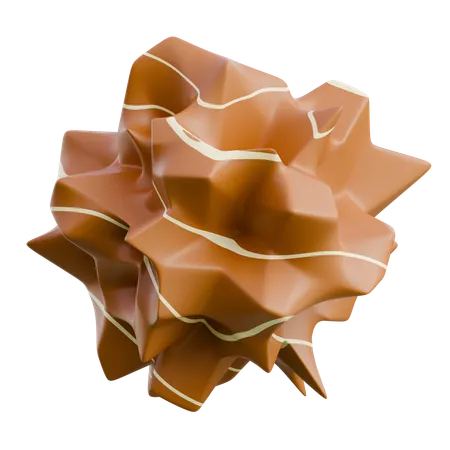 Chocolate Flavored Dessert Garnish  3D Icon