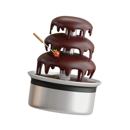 Chocolate Fountain  3D Icon