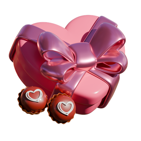 초콜릿 선물  3D Icon