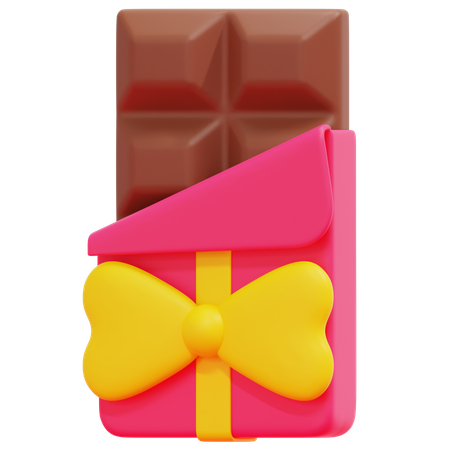 Chocolate Gift 3D Icon